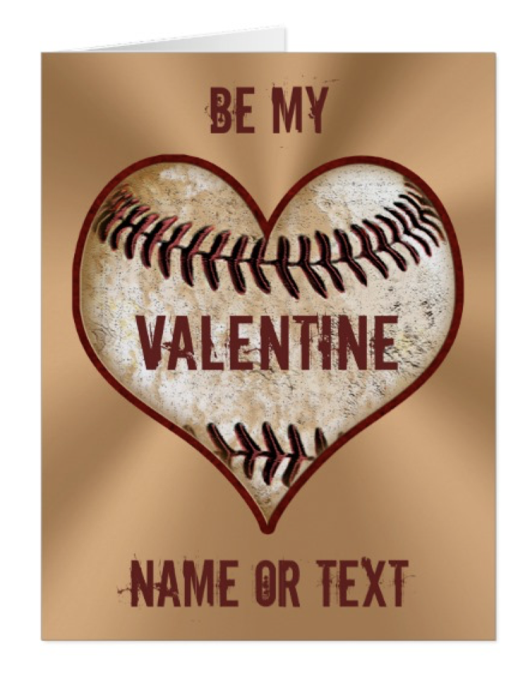 Customizable Baseball Valentines Day Ideas for Him