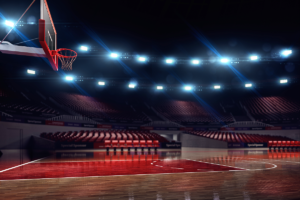 Basketball Court Night
